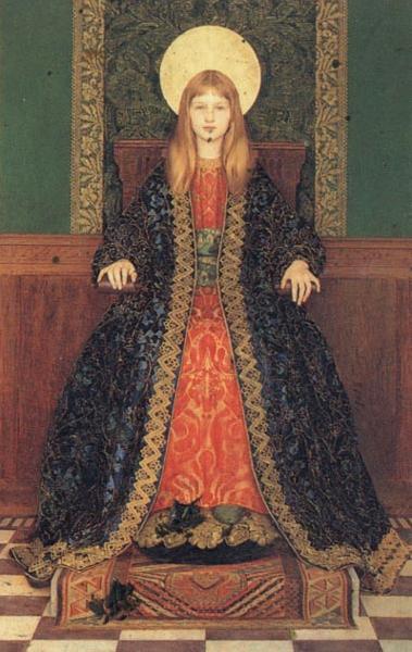 Thomas Cooper Gotch The Child Enthroned Sweden oil painting art